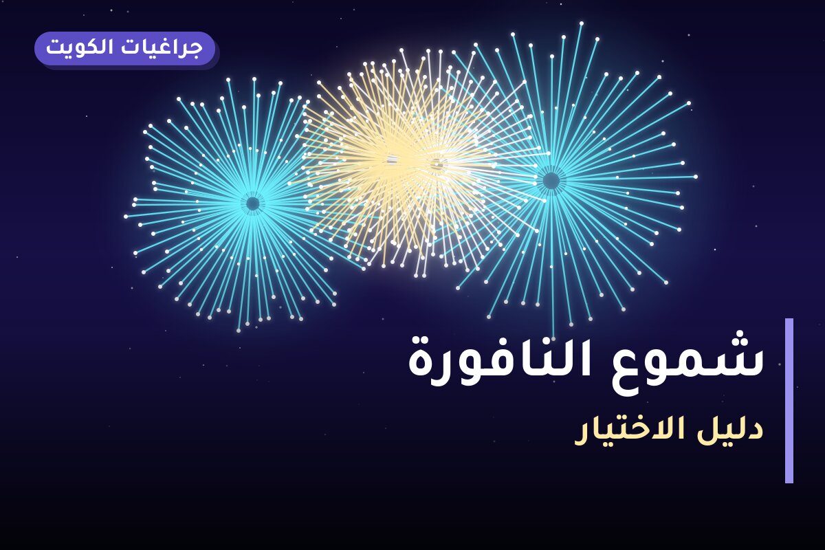 شموع النافورة من جراغيات الكويت — مواصفات وسعر وطريقة الطلب