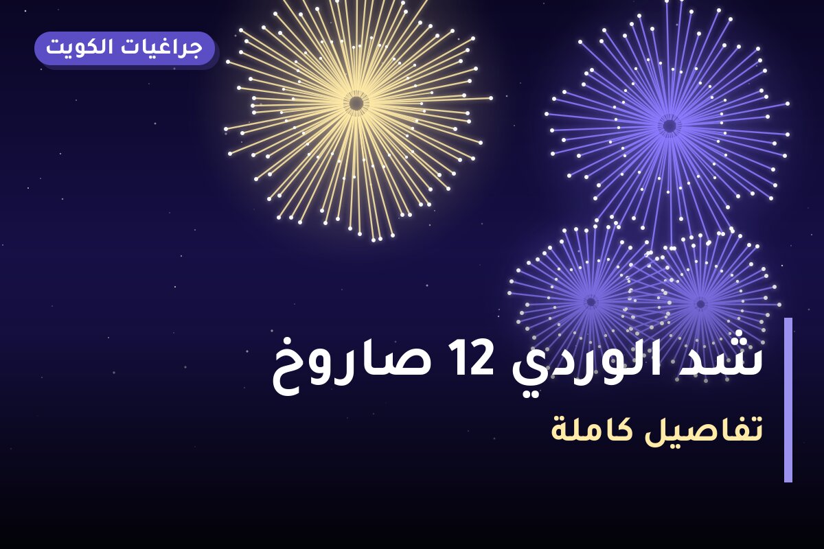 شد الوردي 12 صاروخ في الكويت — السعر والتفاصيل